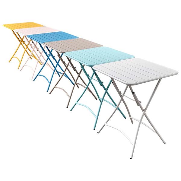 Set balcone con sedie e tavolino richiudibili blu niagara Mia
