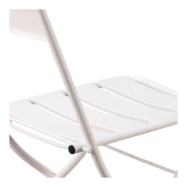 Set tavolino e sedie da giardino pieghevoli bianco Mia