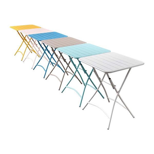 Set tavolino e sedie da giardino pieghevoli bianco Mia