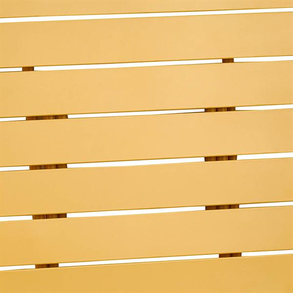 Set balcone con sedie e tavolino pieghevoli mostarda Mia