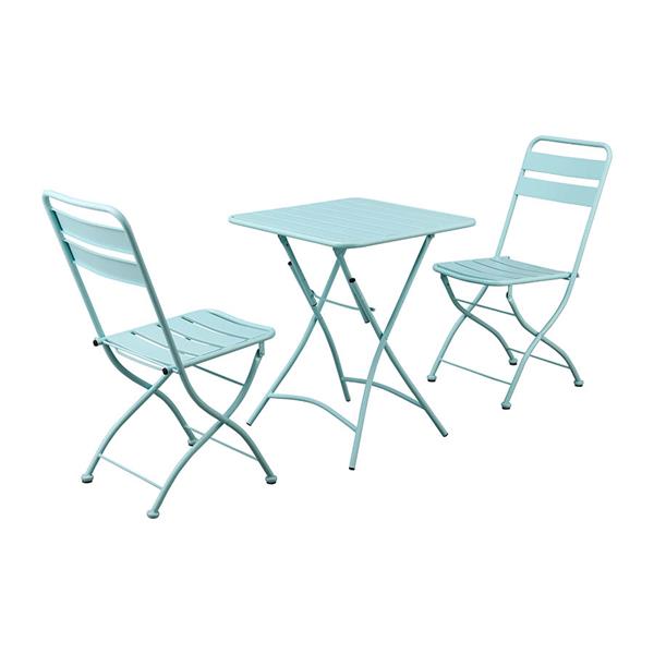 Set tavolino e sedie da esterni richiudibili acqua Mia