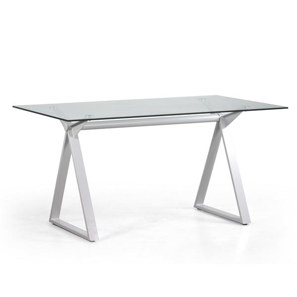 Tavolo da cucina in vetro 150x90 cm