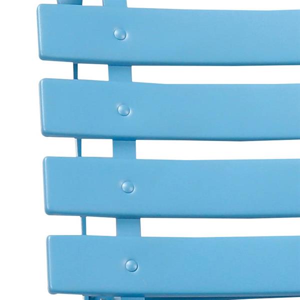Set tavolino e sedie da giardino pieghevoli blu niagara Teresa