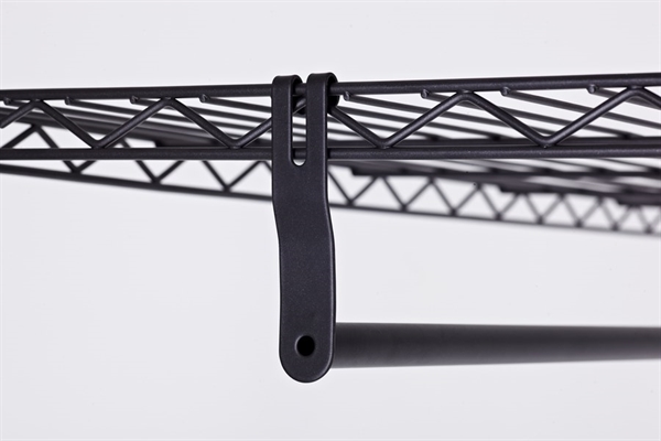 10 Ganci Girevoli TROMSO Tripli In Alluminio | Nero Cromato 53x50mm | Per Appendino, Cucina E Bagno