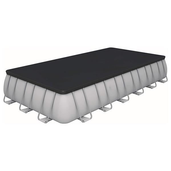 Piscina fuori terra da giardino 732x366x132 cm con pompa e scaletta
