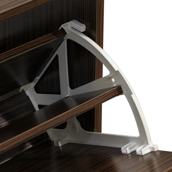 Scarpiera design 2 ante 63x80 cm in legno zebrano