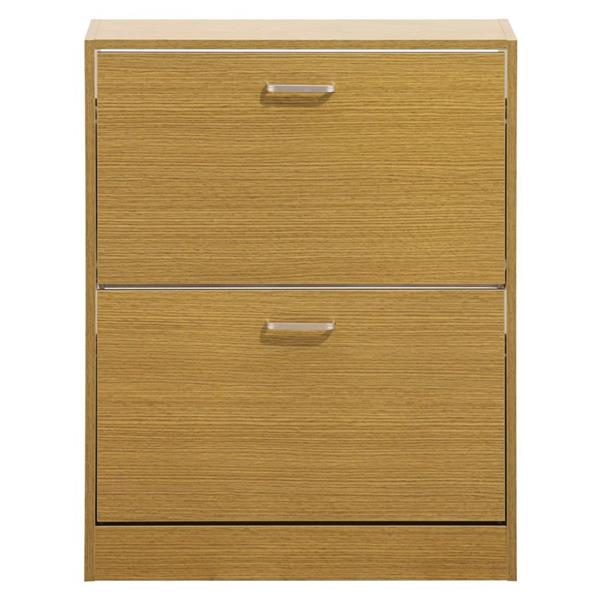 Scarpiera slim 2 ante 63x80 cm in legno rovere