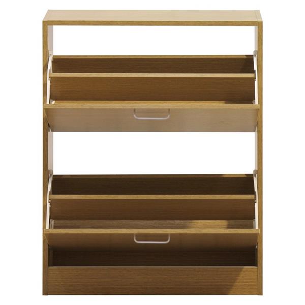 Scarpiera slim 2 ante 63x80 cm in legno rovere
