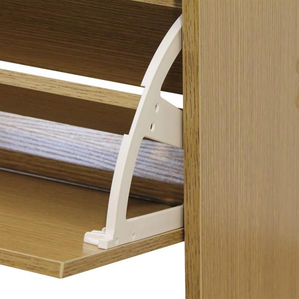 Scarpiera slim 2 ante 63x80 cm in legno rovere