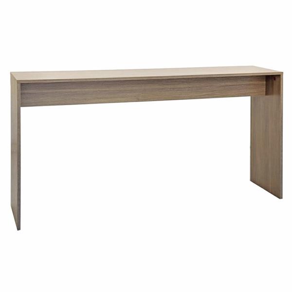 Tavolo consolle 140x75 cm in legno rovere grigio