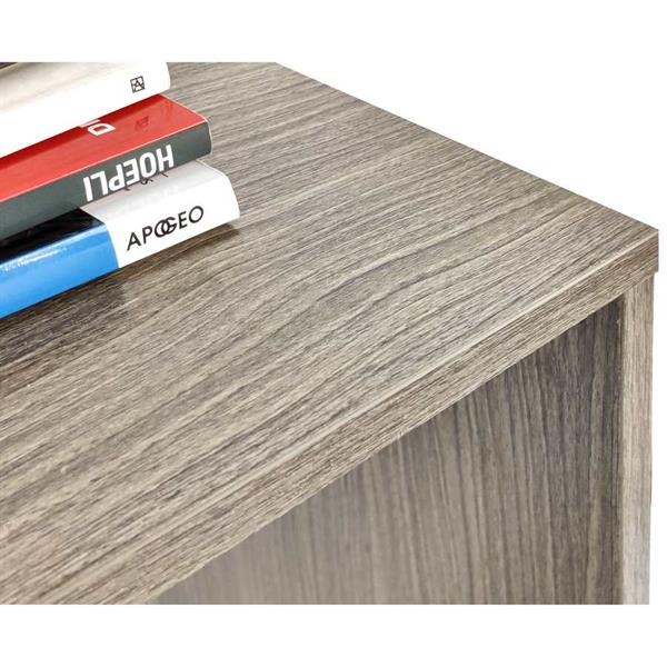 Tavolo consolle 140x75 cm in legno rovere grigio