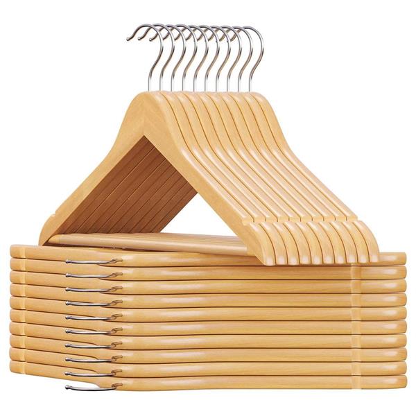 Set grucce appendiabiti 20 pz in legno colore naturale