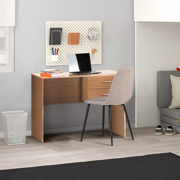 Scrivania per camera 2 cassetti 100x76 cm in legno rovere