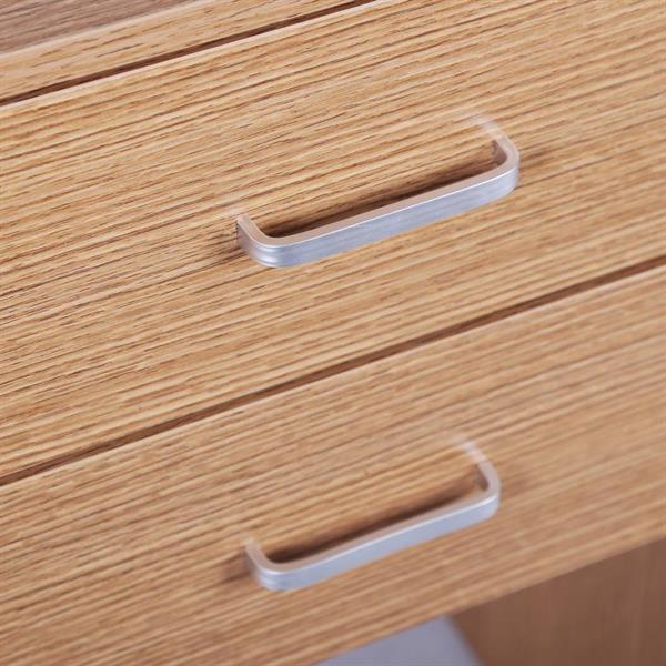 Scrivania per camera 2 cassetti 100x76 cm in legno rovere