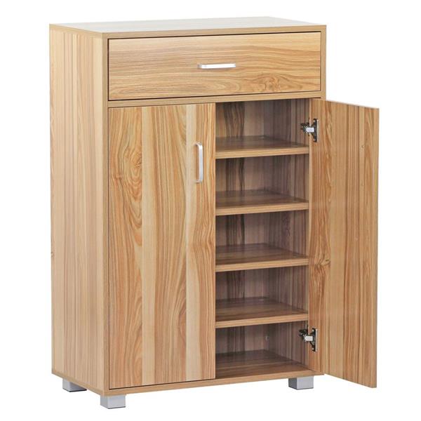 Mobile multiuso 2 ante e 1 cassetto 63x95 cm legno naturale