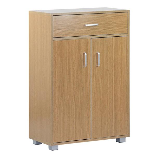 Armadietto 2 ante e 1 cassetto 63x95 cm in legno rovere