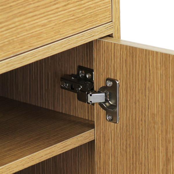 Armadietto 2 ante e 1 cassetto 63x95 cm in legno rovere