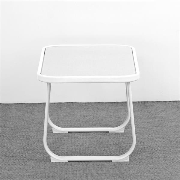 Salotto da giardino in acciaio Ecosteel bianco