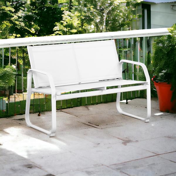 Salotto da giardino in acciaio Ecosteel bianco