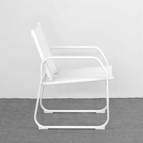 Salotto da giardino in acciaio Ecosteel bianco