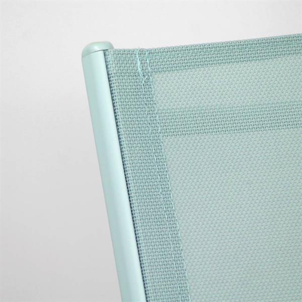 Salotto da esterni in acciaio Ecosteel blu
