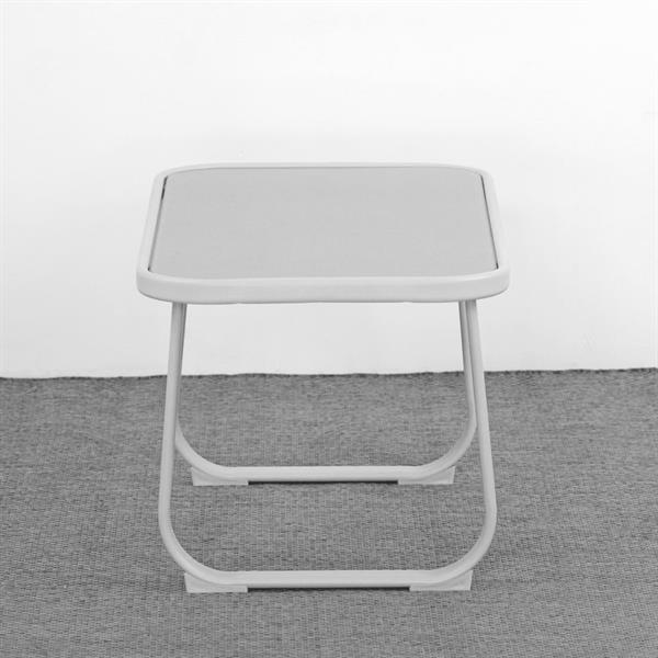 Set da giardino completo in acciaio Ecosteel grigio