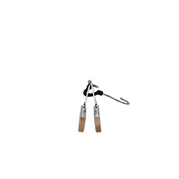 Set grucce in legno a pinza naturale (10 pezzi)