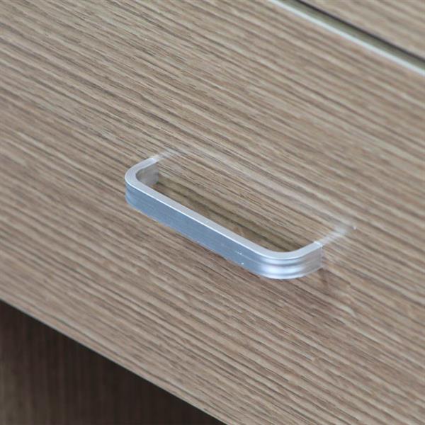 Credenza multiuso 2 cassetti e 3 ante effetto rovere