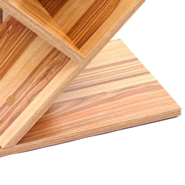 Libreria 8 ripiani in legno 50x25x141 cm effetto legno naturale - Tree