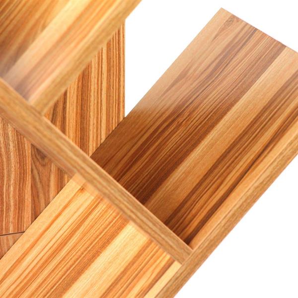 Libreria 8 ripiani in legno 50x25x141 cm effetto legno naturale - Tree