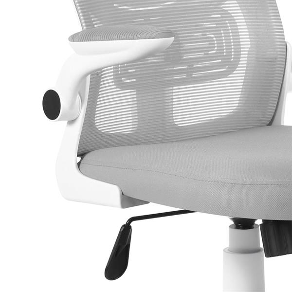 Sedia ufficio con ruote e braccioli grigio - Vivi