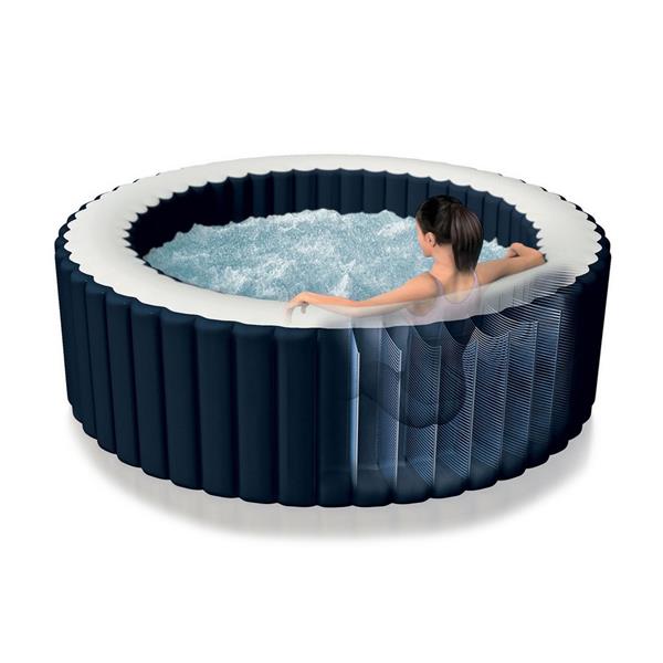Piscina PureSpa Intex gonfiabile 6 persone blu navy