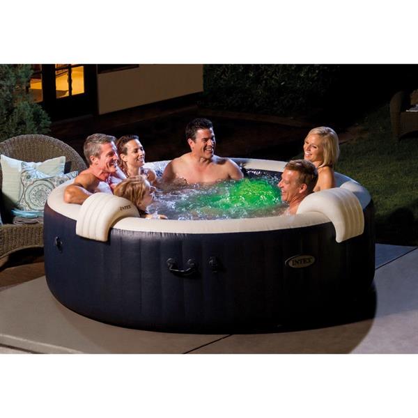 Piscina PureSpa Intex gonfiabile 6 persone blu navy