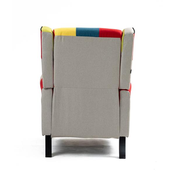 Poltrona da interni reclinabile patchwork in tessuto - Madame