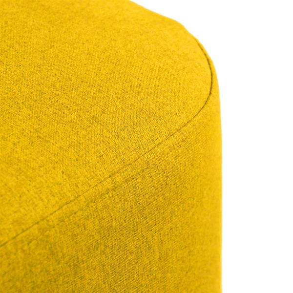 Pouf colorato ocra in tessuto - Kate