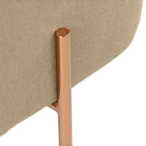Pouf design rettangolare beige - Kate