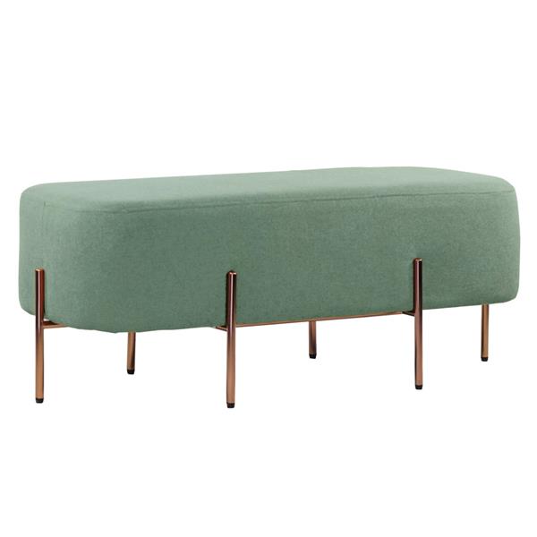 Pouf design gambe oro in tessuto - Kate