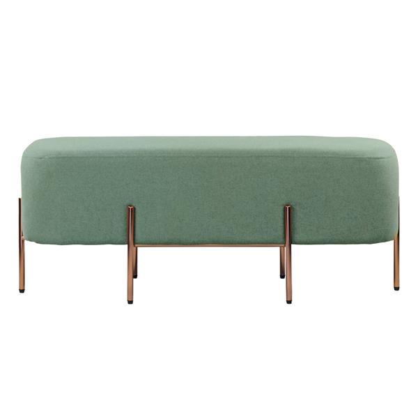 Pouf design gambe oro in tessuto - Kate