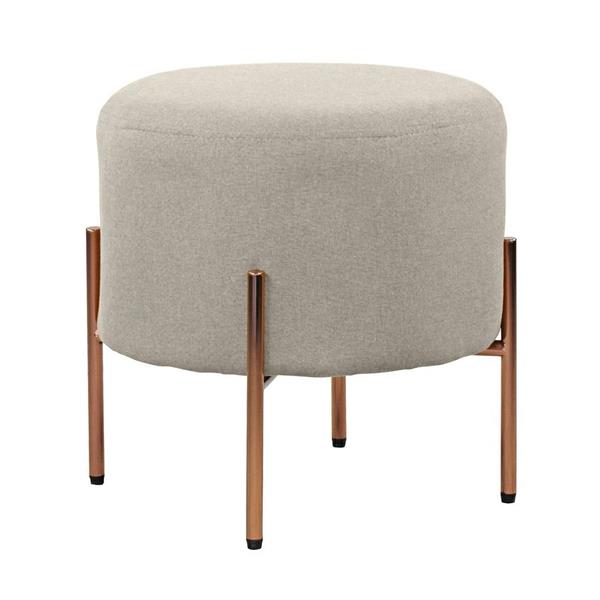 Pouf tondo 40x40 cm grigio scuro - Kate