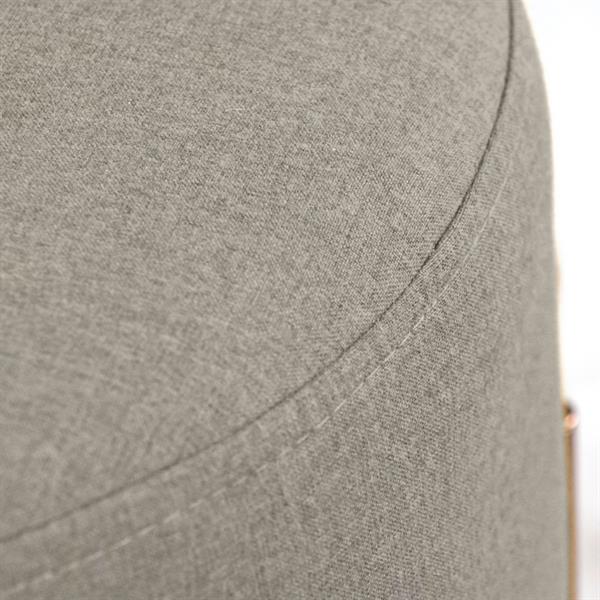 Pouf tondo 40x40 cm grigio scuro - Kate