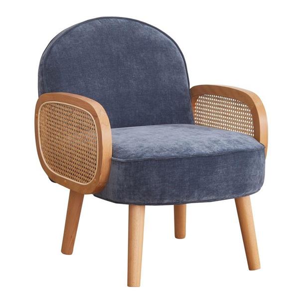 Poltroncina da salotto design nordico blu scuro - Doris