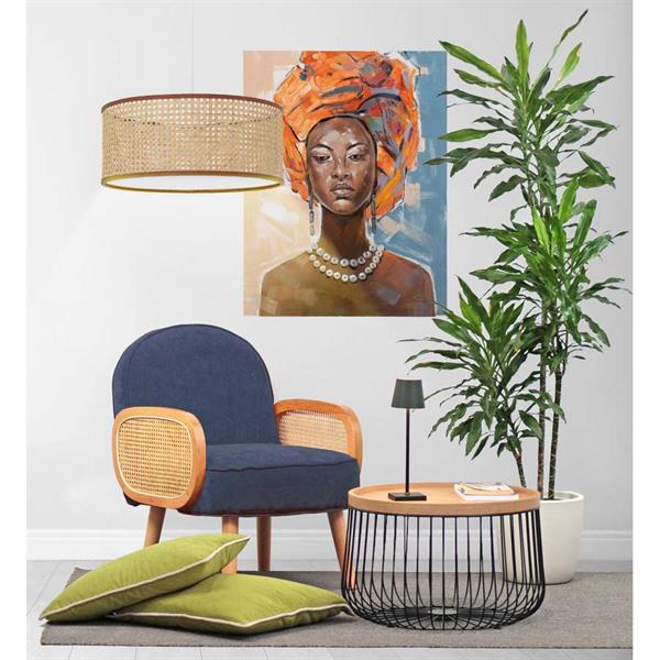 Poltroncina da salotto design nordico blu - Doris