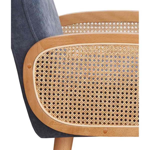 Poltroncina da salotto design nordico blu - Doris