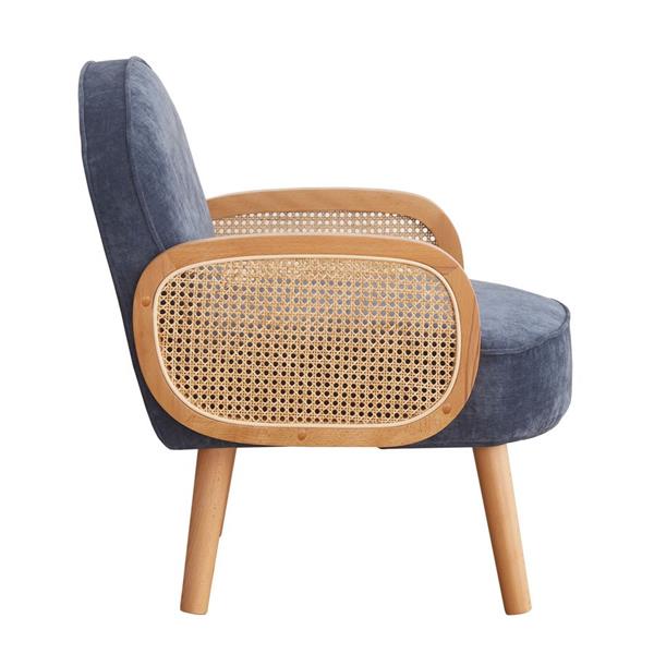 Poltroncina da salotto design nordico blu - Doris