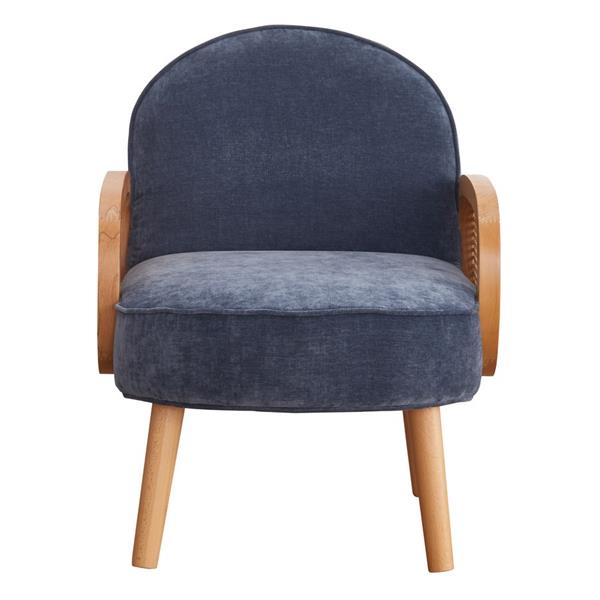 Poltroncina da salotto design nordico blu - Doris