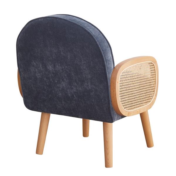 Poltroncina da salotto design nordico blu - Doris
