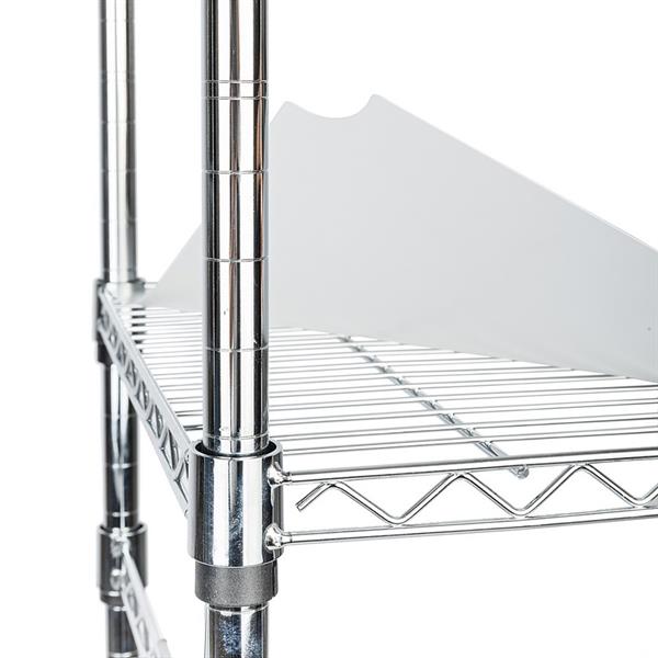 Scaffale guardaroba in acciaio cromato 215x180 cm