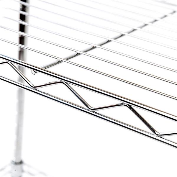 Scaffale guardaroba in acciaio cromato 215x180 cm