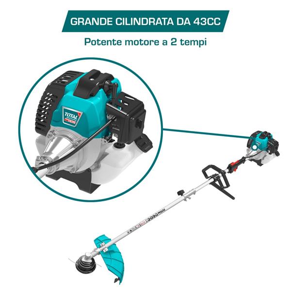 Decespugliatore da 42,7cc con 9000 giri/min