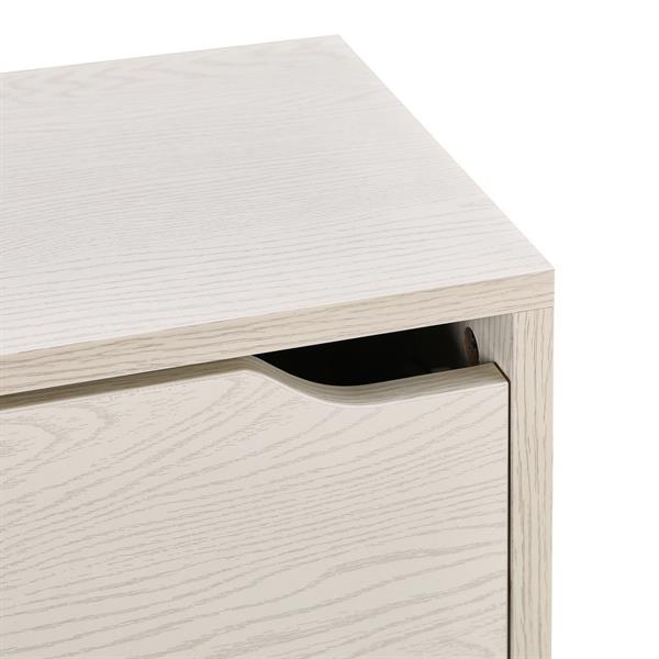 Scarpiera da muro 63x80 cm 2 ripiani rovere sbiancato